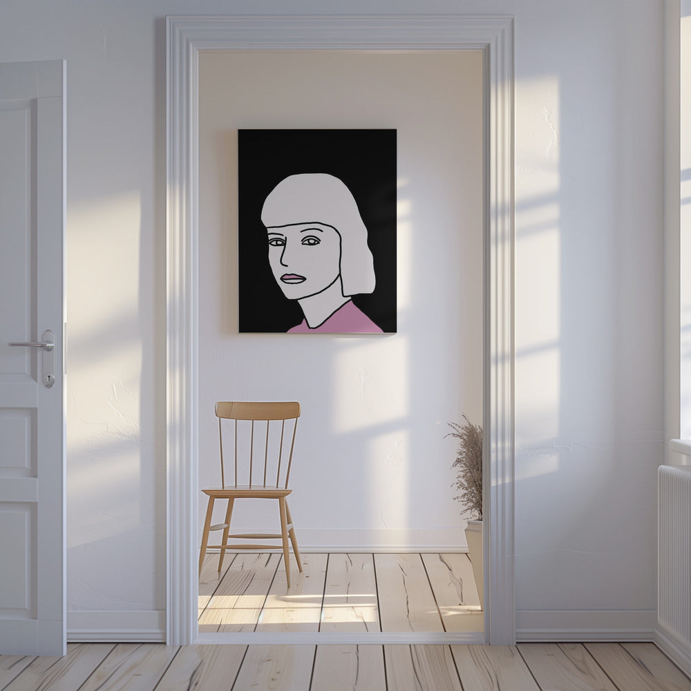 The Look in Pink and Black | Canvas