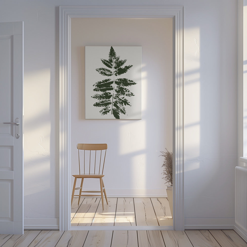 Oak Leaf Print (green) | Canvas