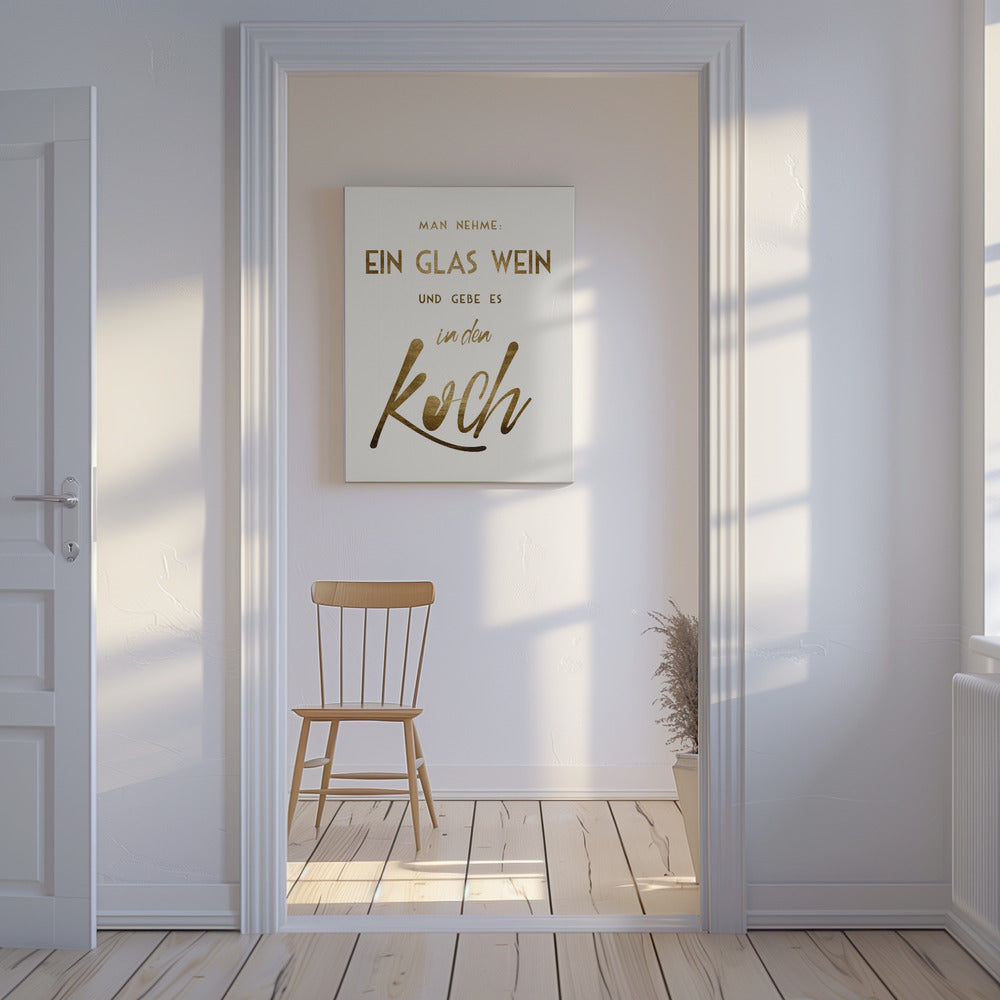 Ein Glas Wein | Canvas