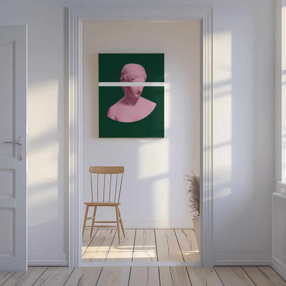 Pink and Green Artemis | Canvas