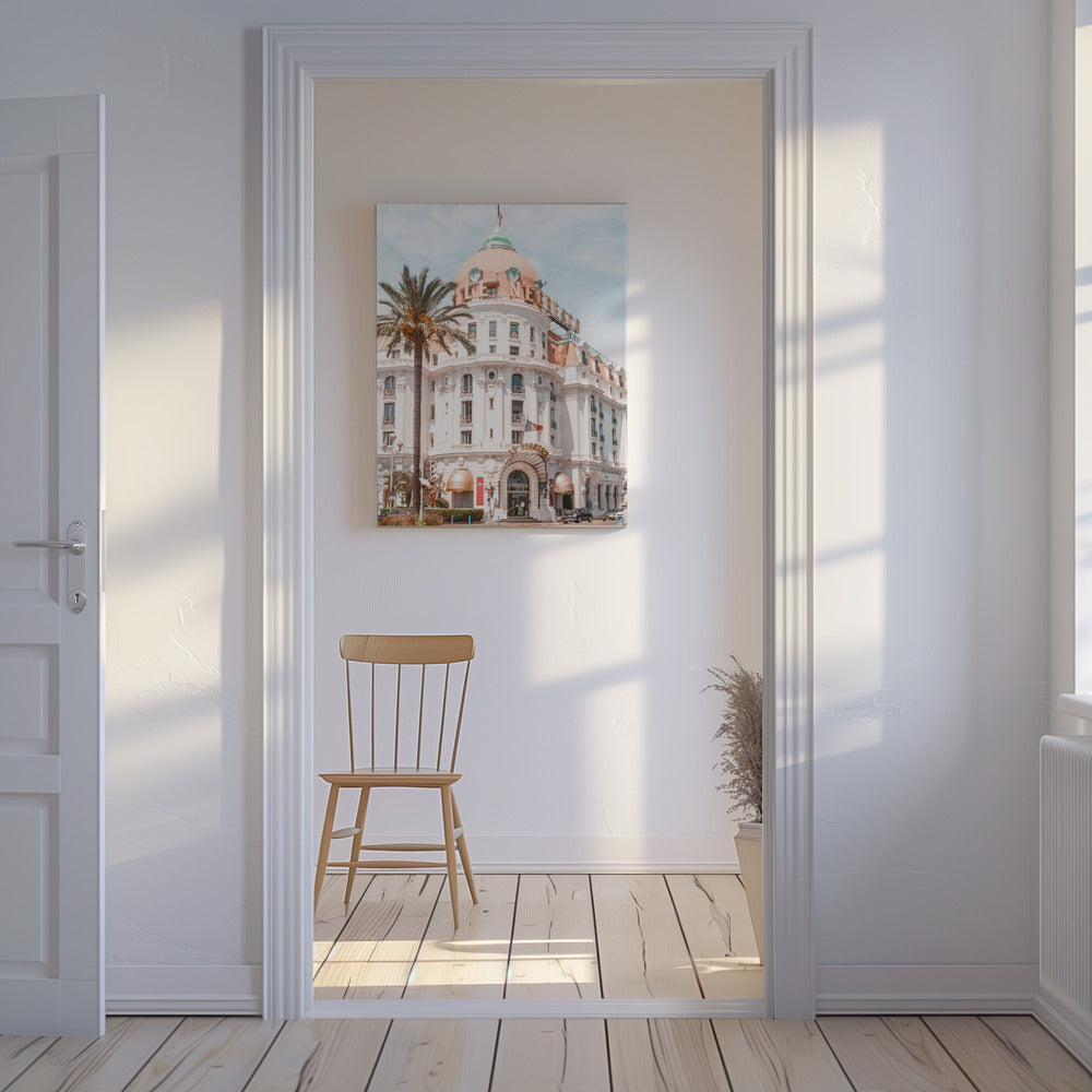 French Riviera Building | Canvas