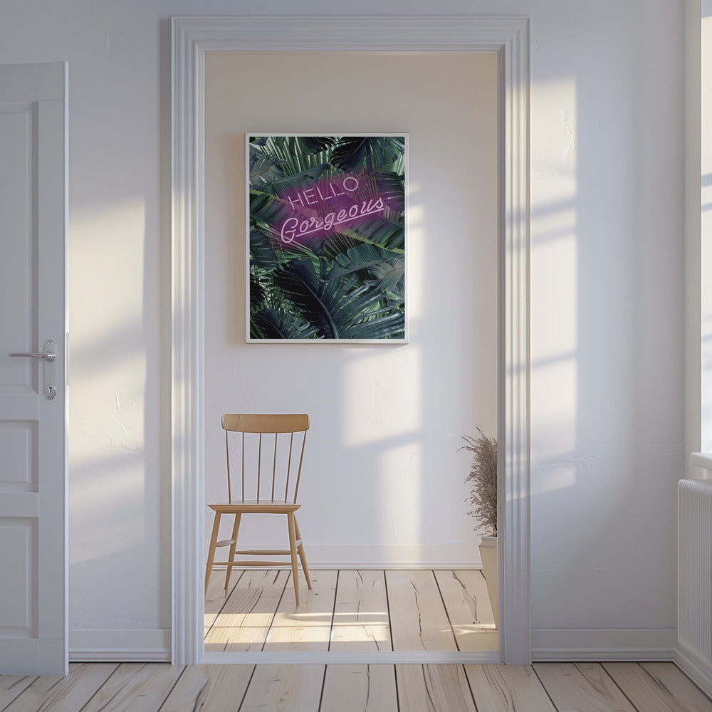 Neon Jungle Greeting | Canvas