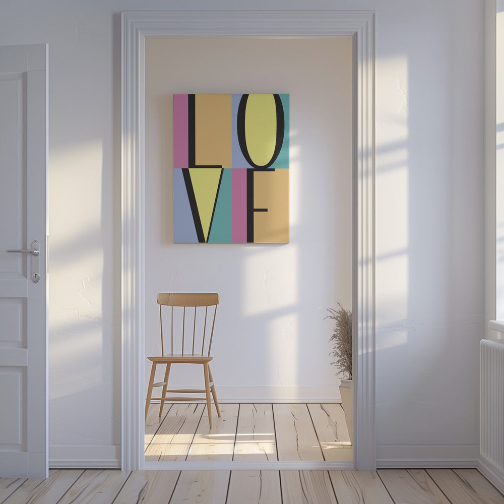 Bold Love Letters | Canvas