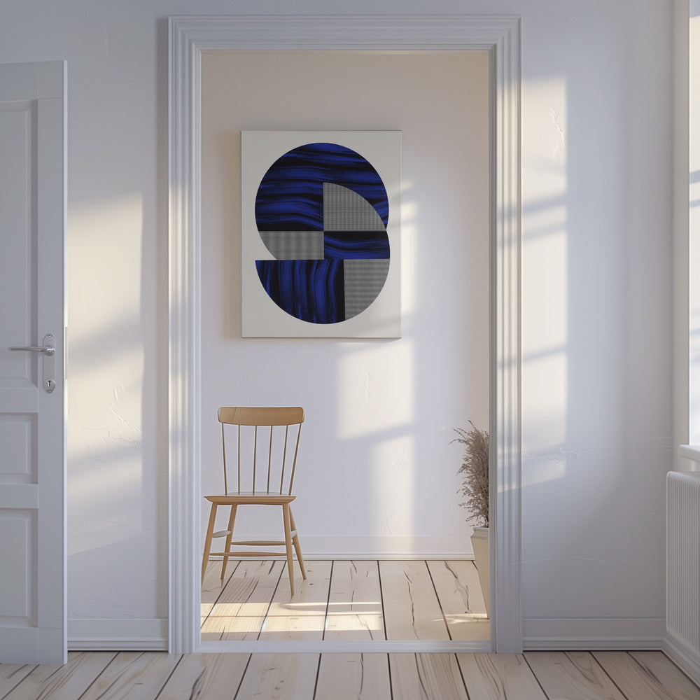 Scandinavian In Blue and Black 2 | Canvas