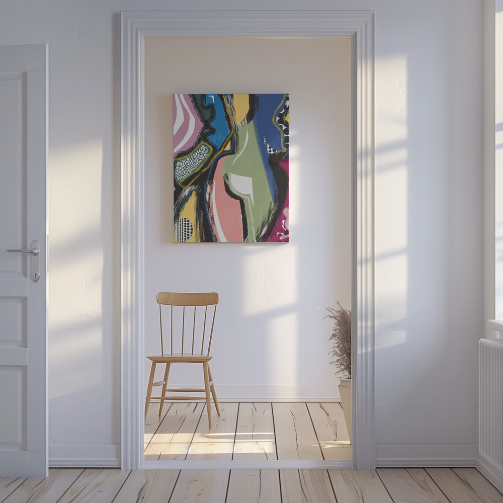 Colorful Abstract Bum | Canvas