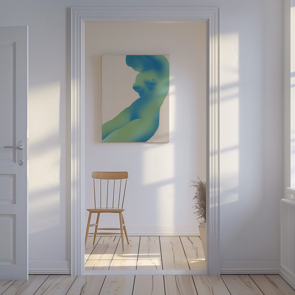 Human Figure Abstract with Gradients | Canvas