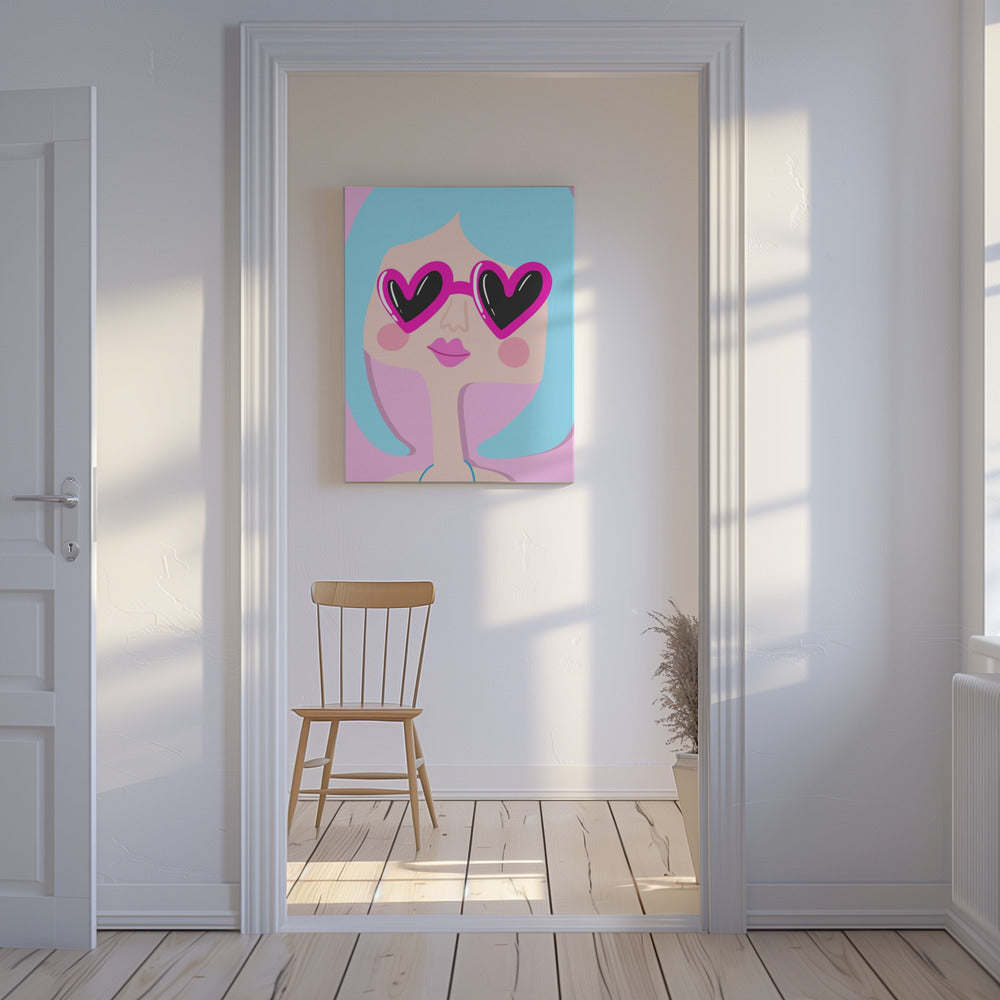 Heart Shades Smile | Canvas