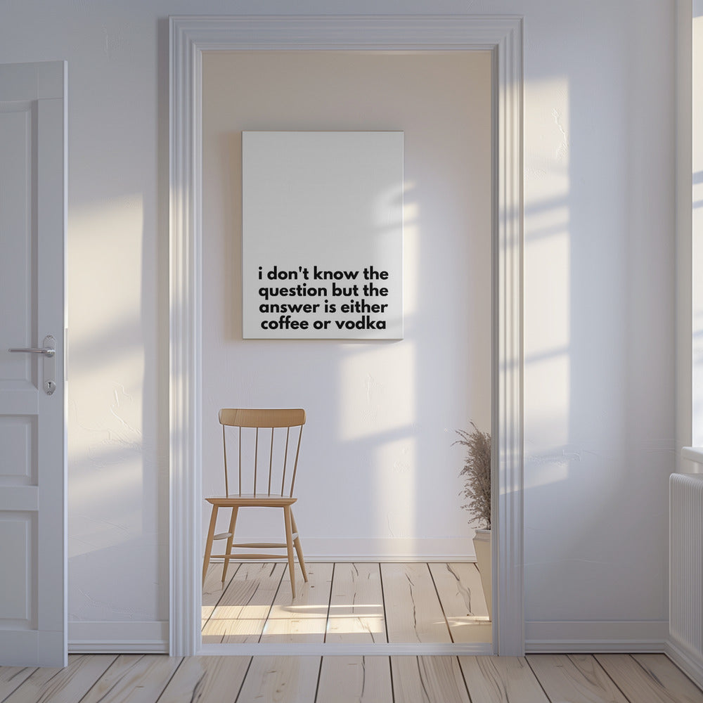 Coffee or Vodka Dilemma | Canvas