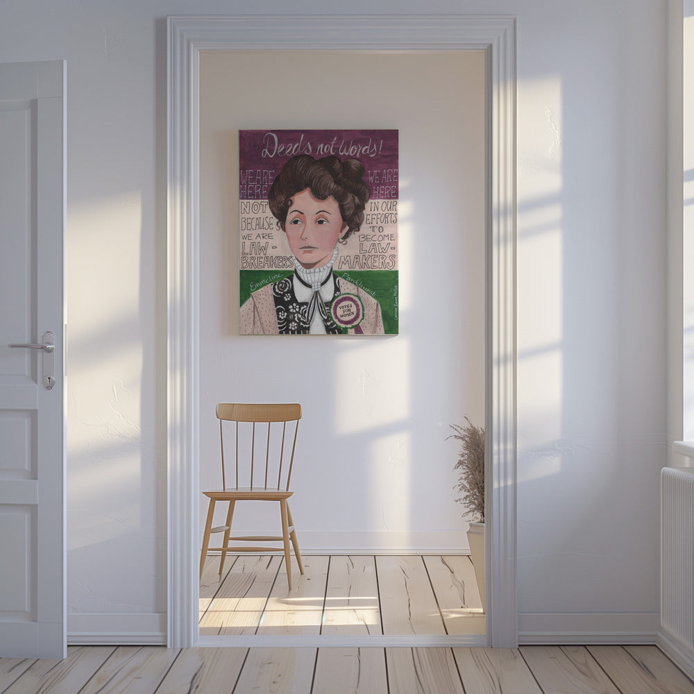 Portrait of a woman, Emmeline Pankhurst | Canvas
