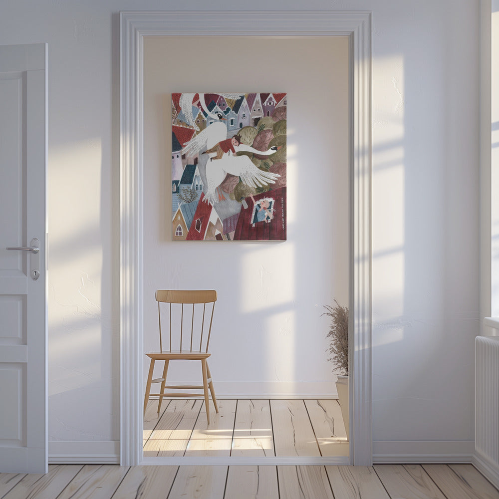 The magical wild geese | Canvas