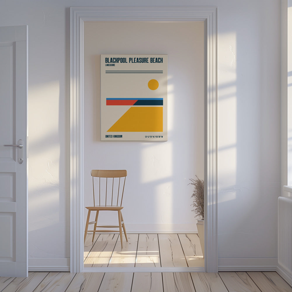 Blackpool Pleasure Beach Travel Poster | Canvas