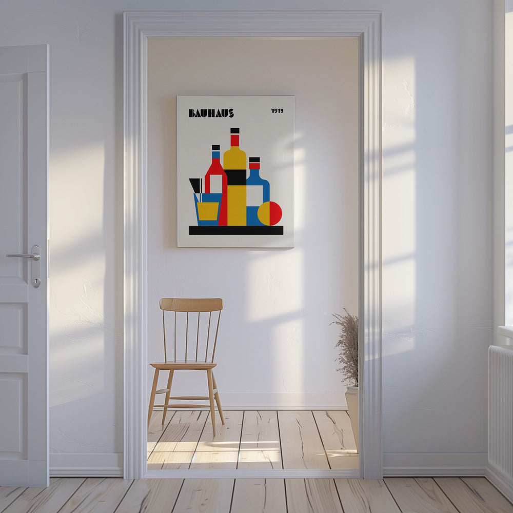 Bauhaus Wine Print | Canvas