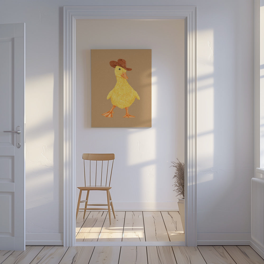Daphne the Cowgirl Duckling | Canvas