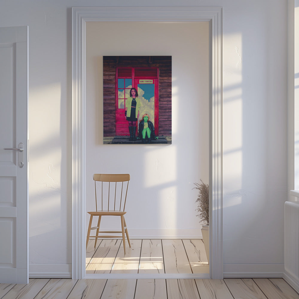 Pink &amp; Green | Canvas