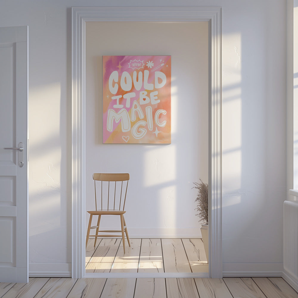 Could it Be Magic - Peach Pink | Canvas