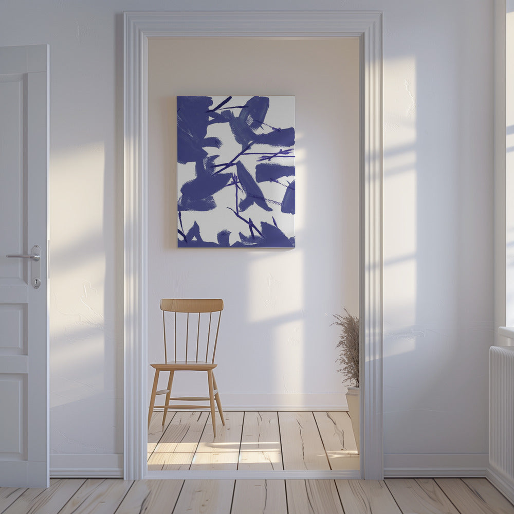 Blue Floral No3 | Canvas