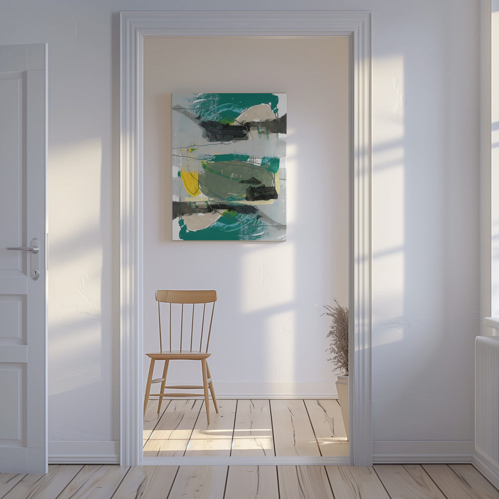Contemporary Green No1 | Canvas