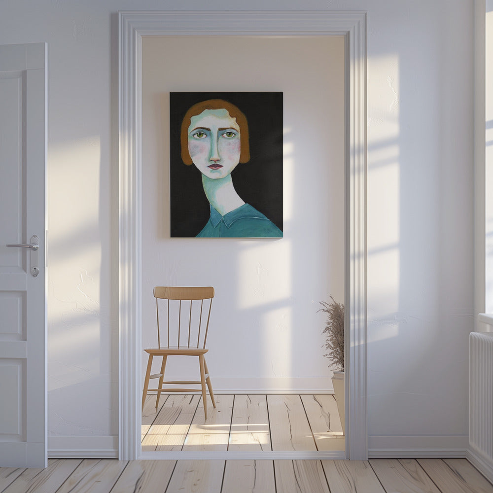 Vintage Lady Looking | Canvas