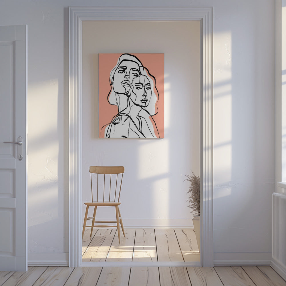 Entwined Faces | Canvas