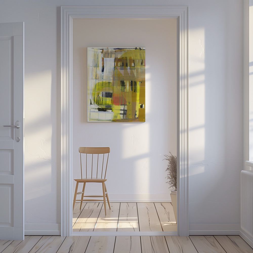 Yellow Ochre Abstract No1 | Canvas