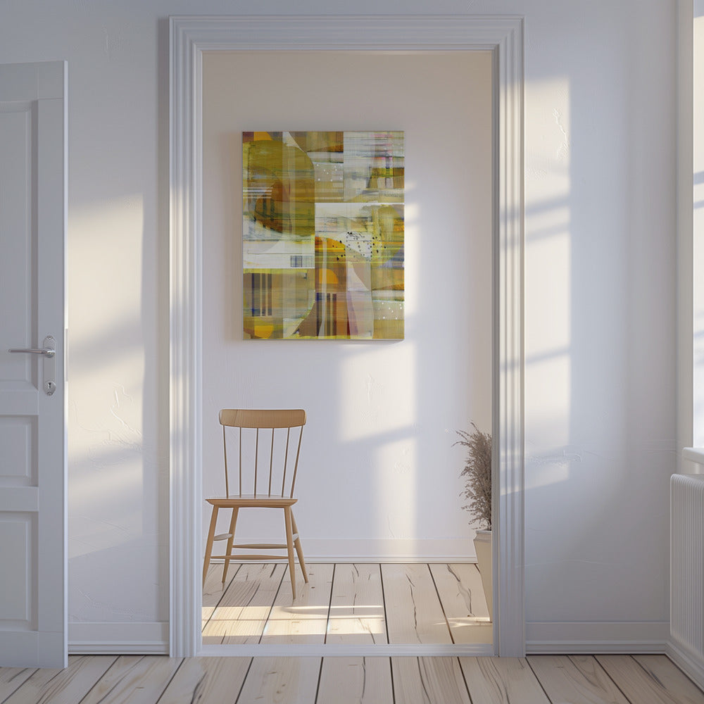 Yellow Ochre Abstract No3 | Canvas