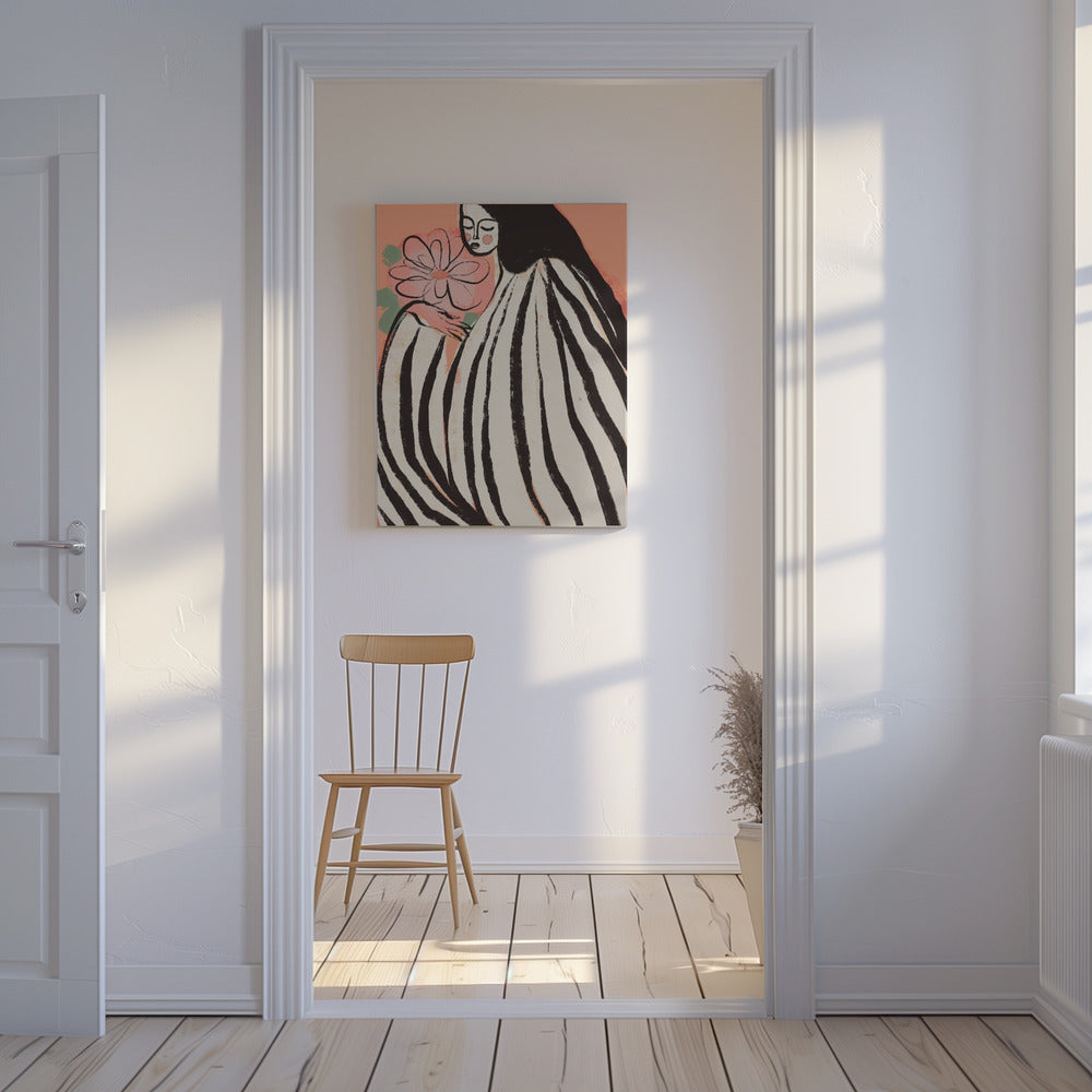 A Silent Moment (Peach) | Canvas