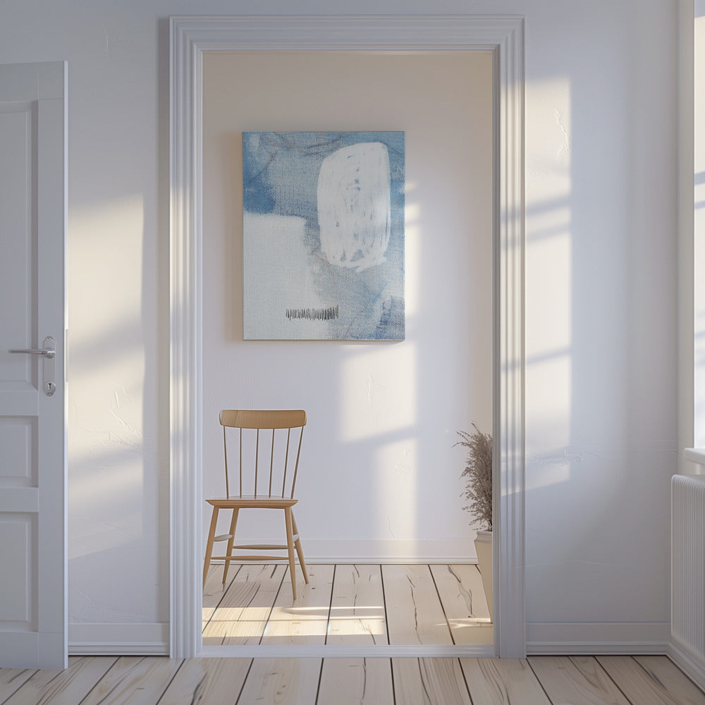 White And Blue Hues | Canvas