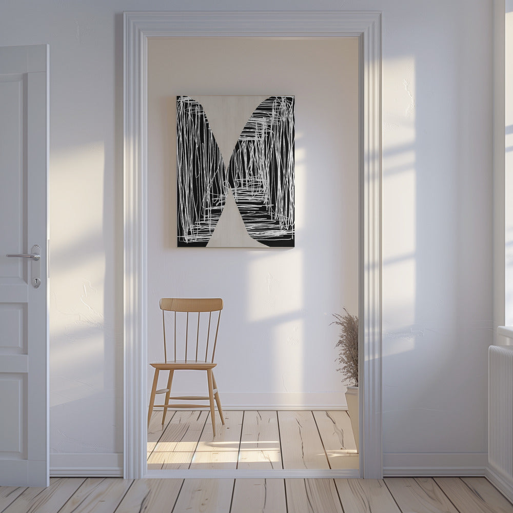 Monochrome Maze | Canvas