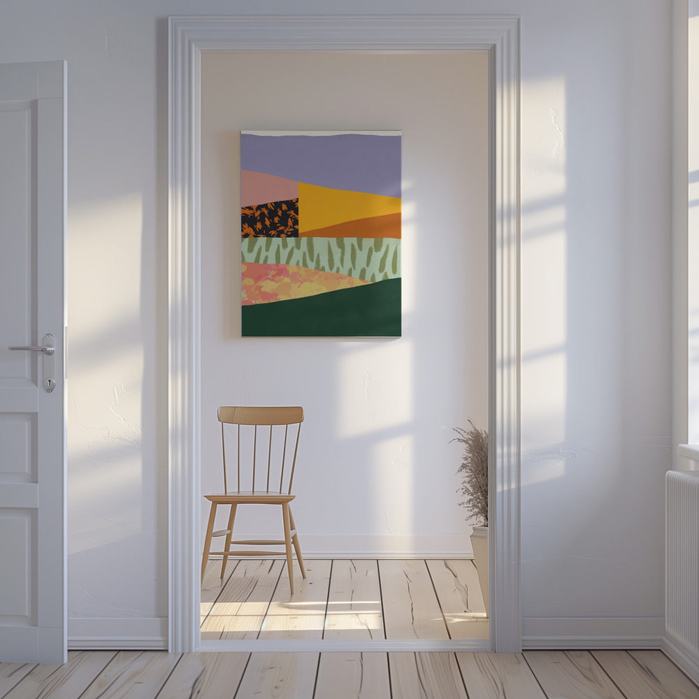 Geometric Patterns with Organic Forms | Canvas