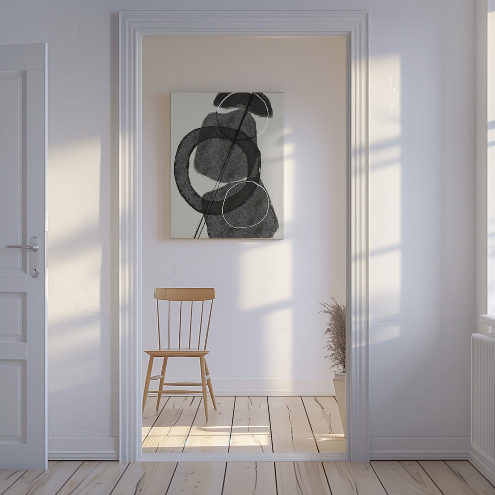 Monochrome Circles | Canvas