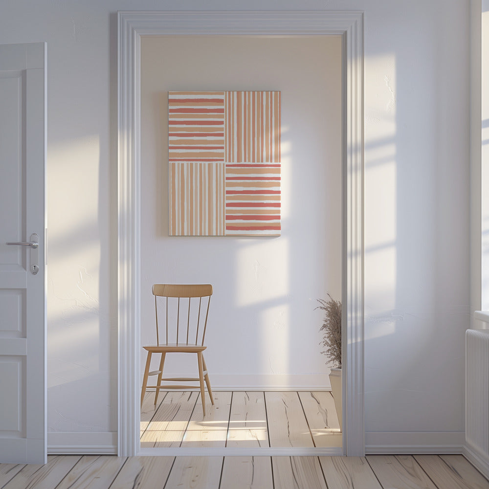 Vertical And Horizontal Stripes | Canvas