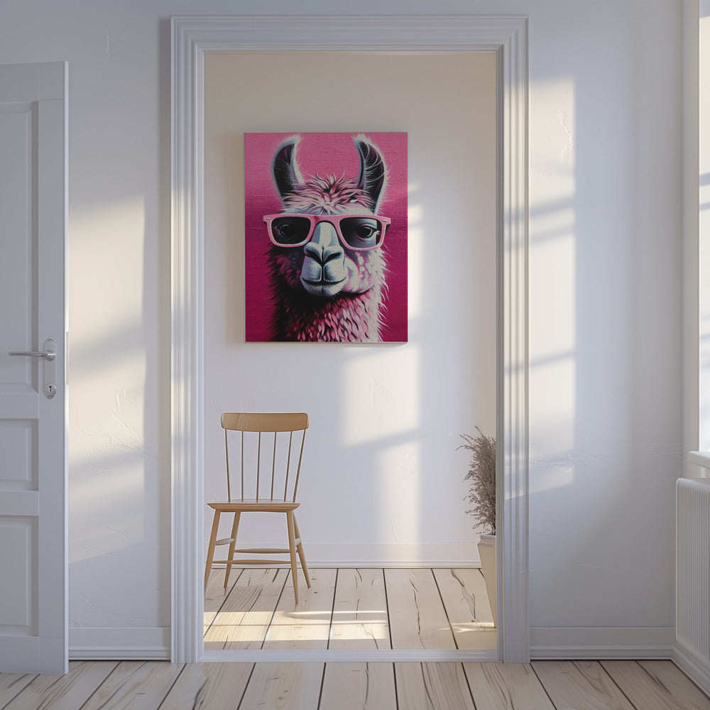 Pink Lama | Canvas