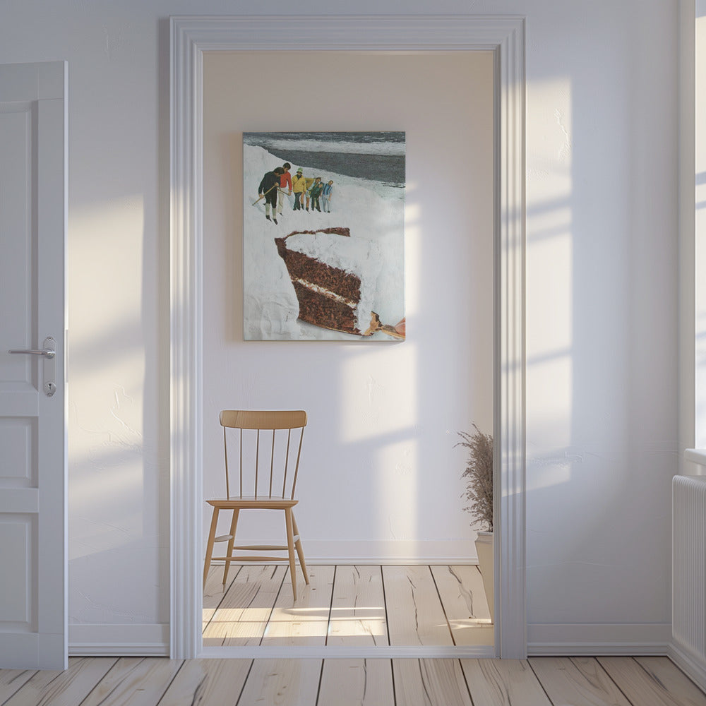 Glacier Calving Cake - Dessert Snow Mountain | Canvas