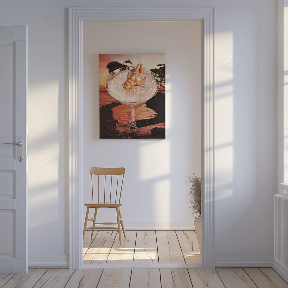 Glitter Pink Margarita | Canvas