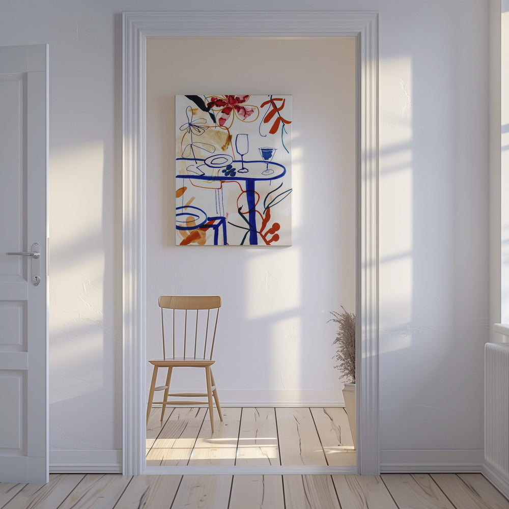 Vibrant Table Scene | Canvas