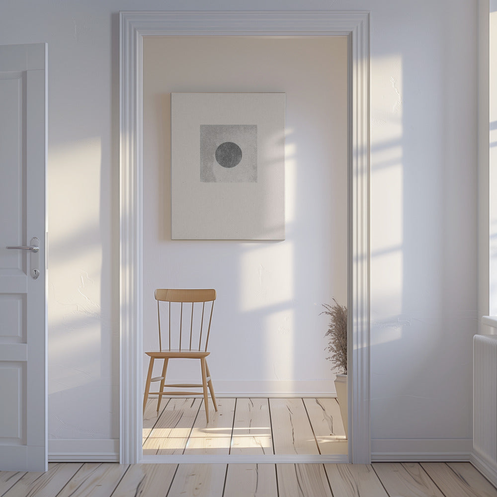 Monochrome Eclipse | Canvas