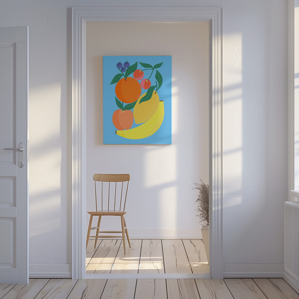 Stacked Fruits | Canvas