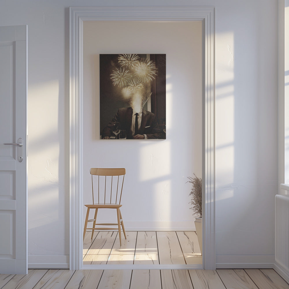 Fireworks Head | Canvas