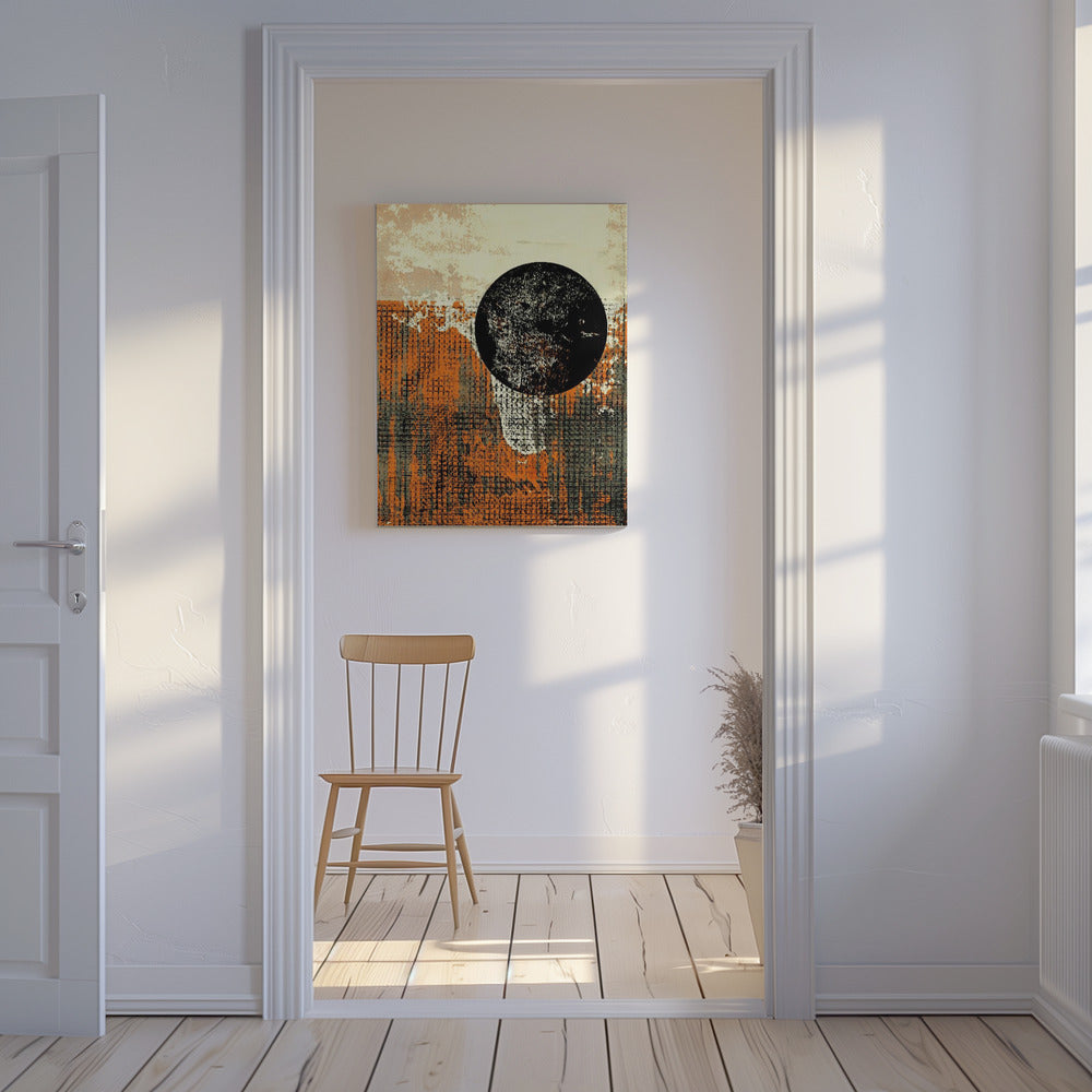 Eclipse Over Texture | Canvas