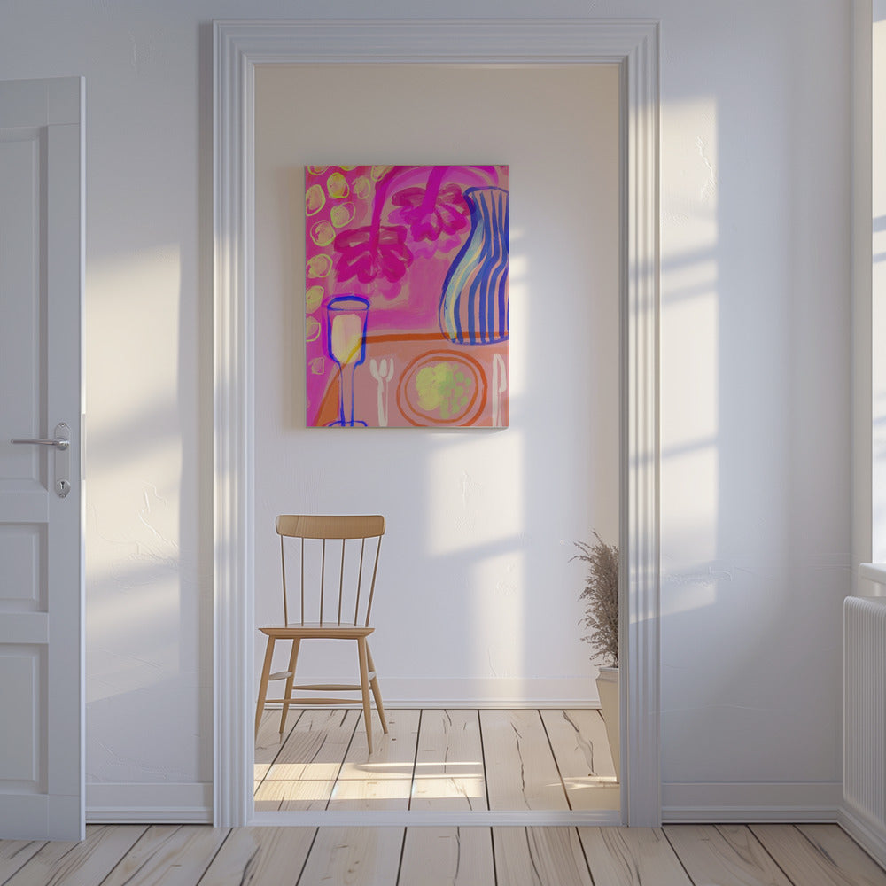 Vibrant Table Scene | Canvas