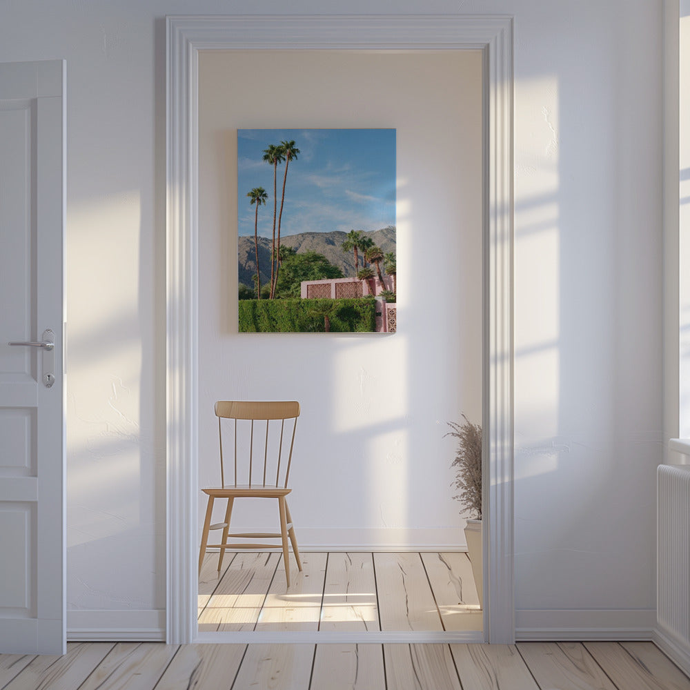 Palm Springs Pink House | Canvas