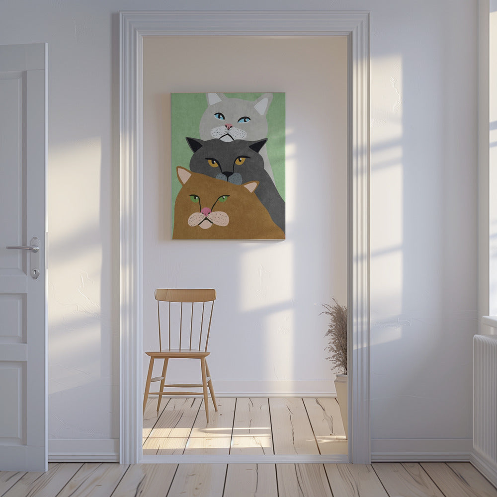 Cat Trio | Canvas