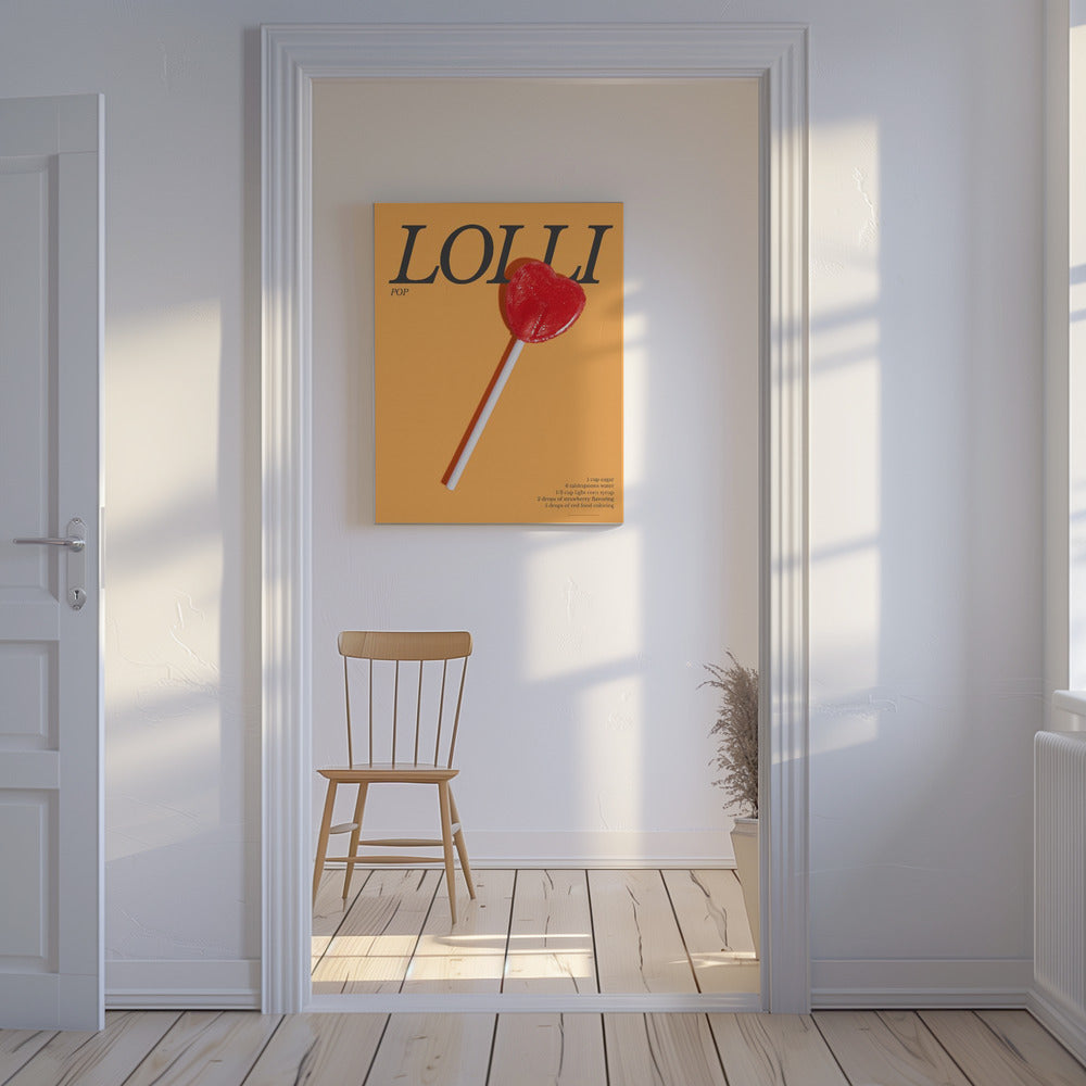 Heart Lollipop | Canvas