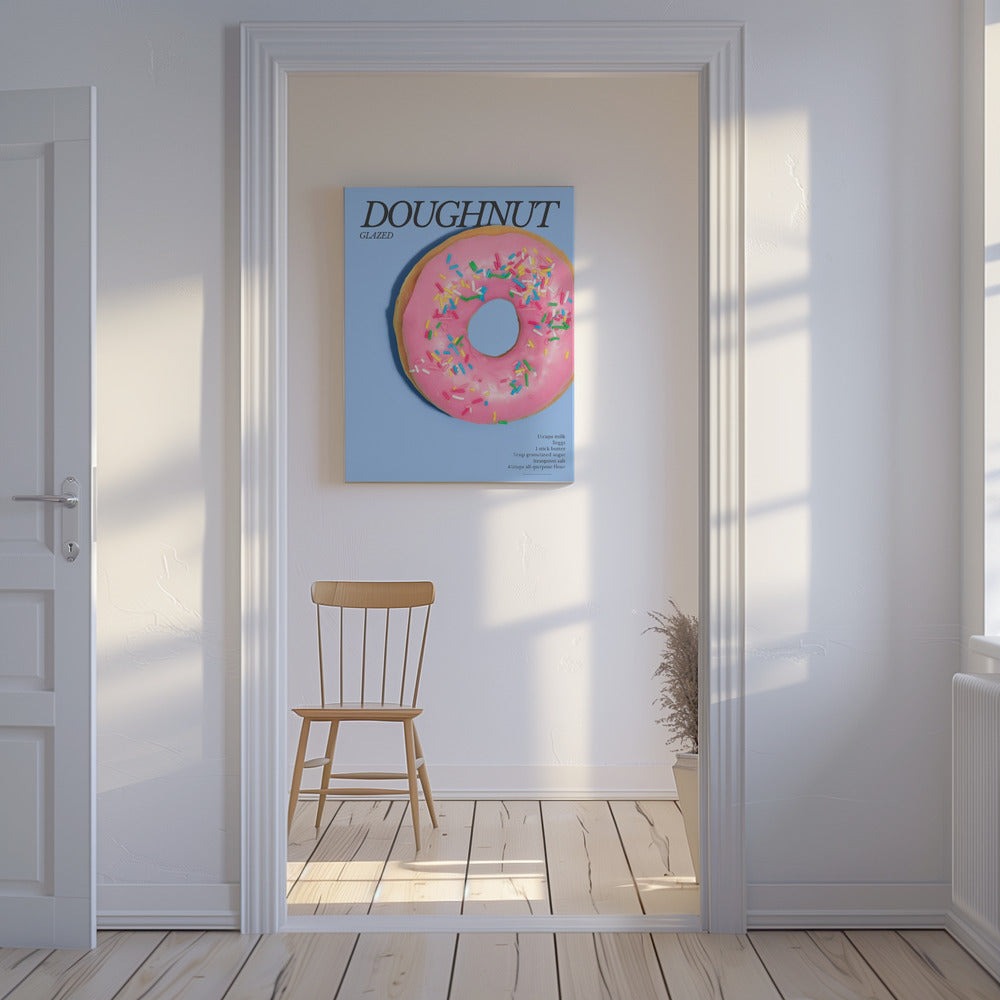 Pink Glaze Doughnut | Canvas