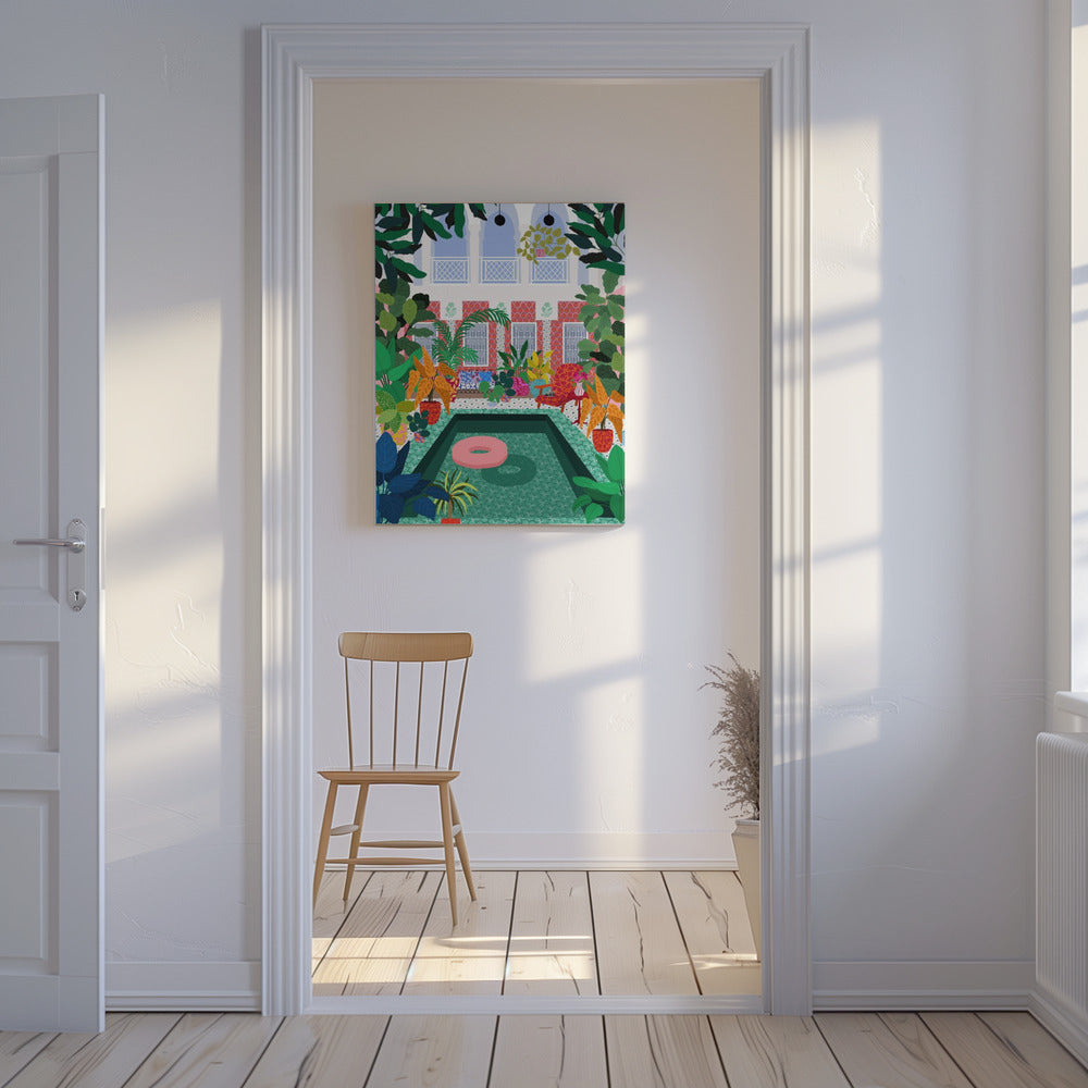 Enjoying the Pool | Canvas