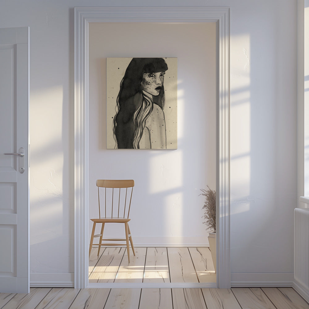 Long Hair Lady | Canvas