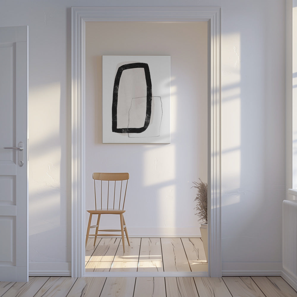 Monochrome Layers | Canvas