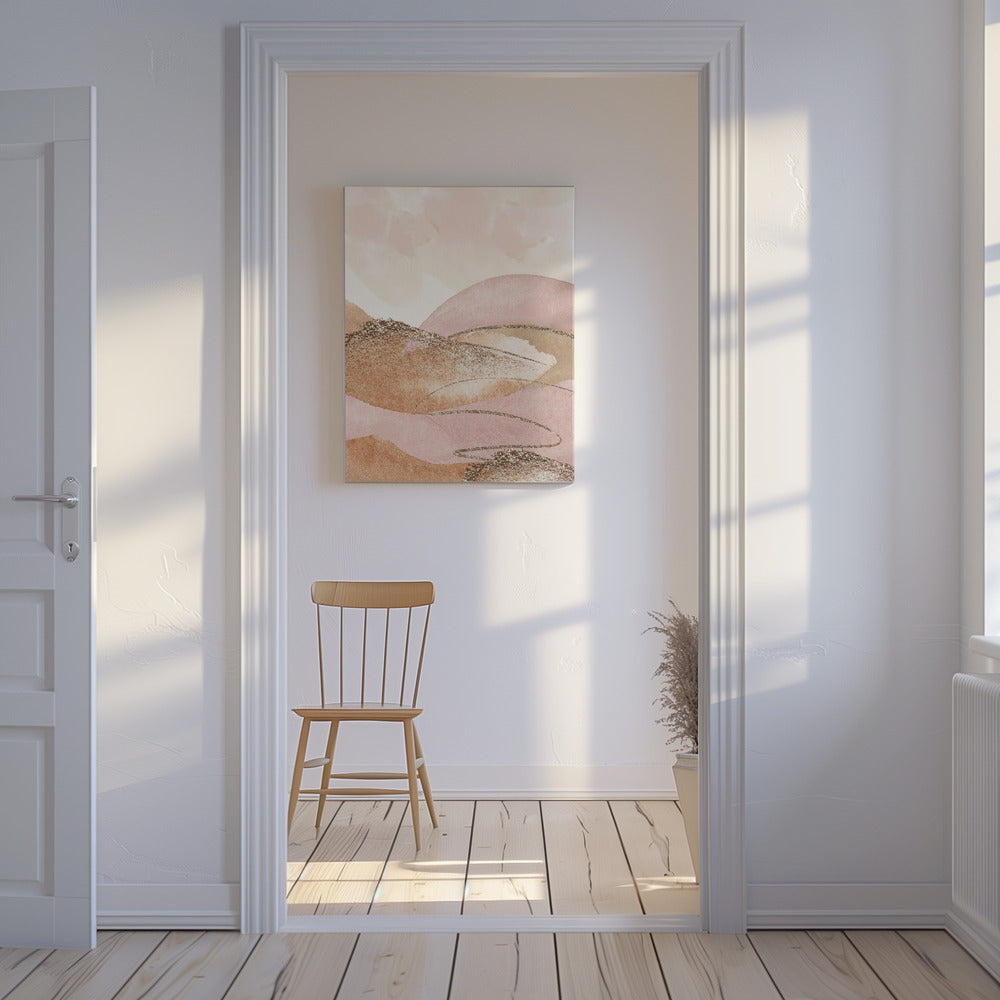 Landscape in pink-2 | Canvas