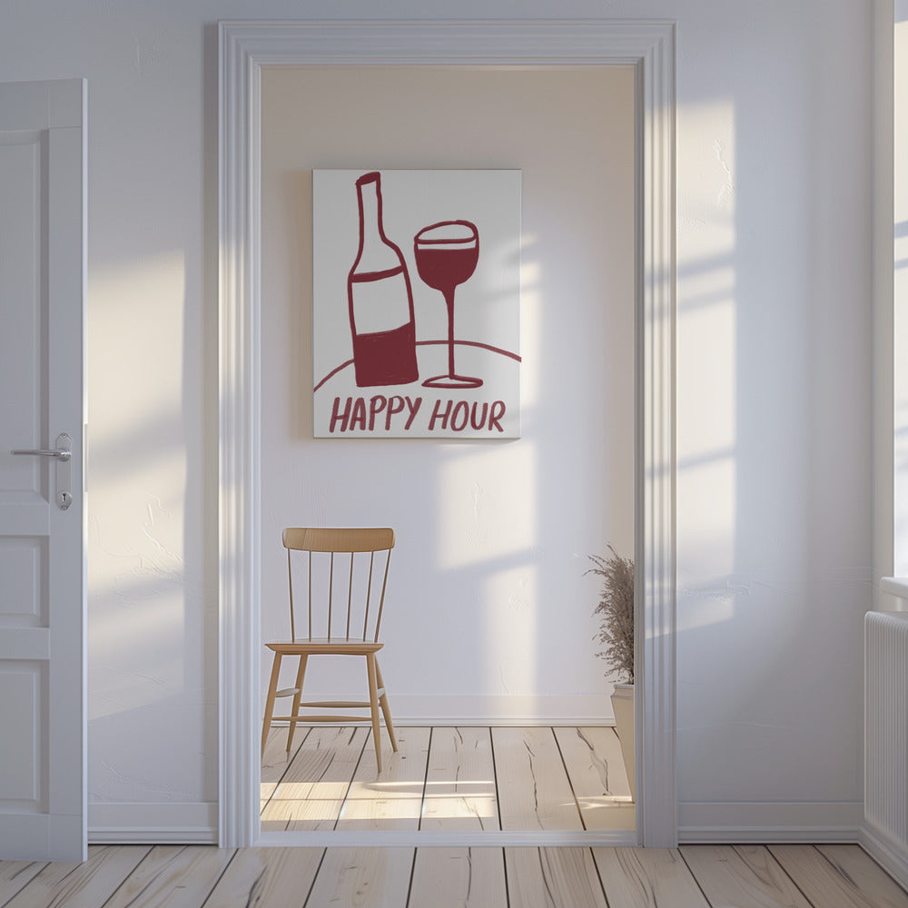 Wine Time Delight | Canvas