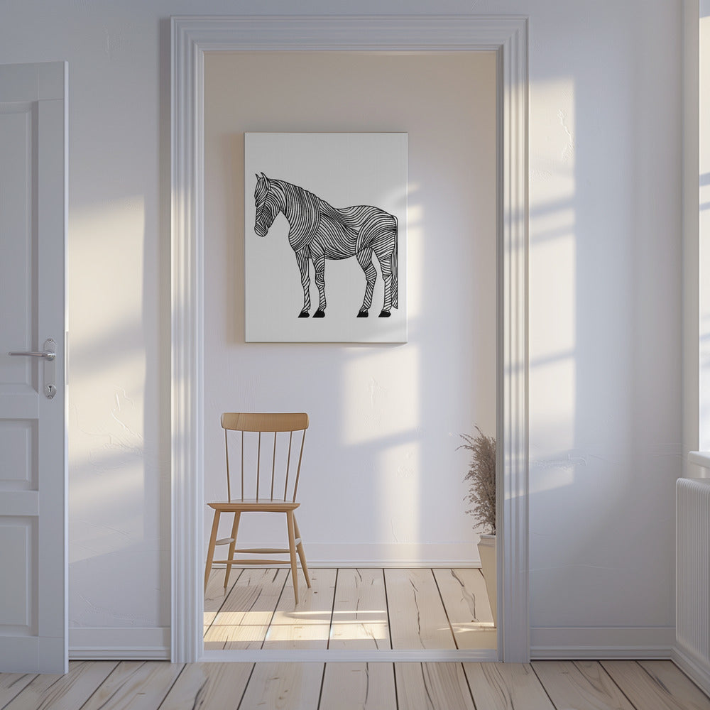 Lines art Horse | Canvas